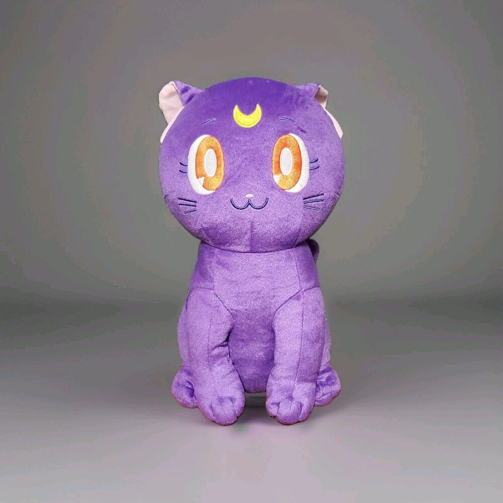 Official Sailor Moon Luna Plush Toy Cat Anime Luna Cat Stuffed Doll New Japanese